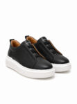 andrika dermatina triple stitch sneakers black 2532 fenomilano (2)