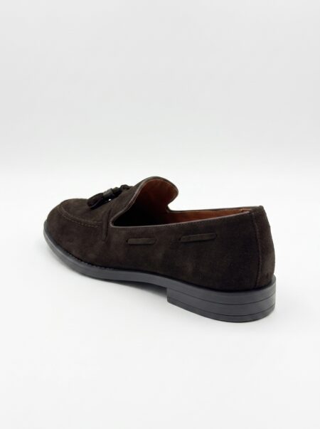 andrika suede loafers brown tassel 2548 fenomilano