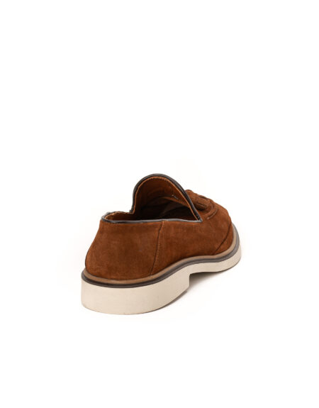 andrika suede loafers tassel taba sicily fenomilano