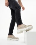Ανδρικό δερμάτινο lace-up Fenomilano 3090-Ε328 Ice