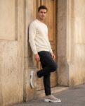 Ανδρικό δερμάτινο lace-up Fenomilano 3090-Ε328 Ice