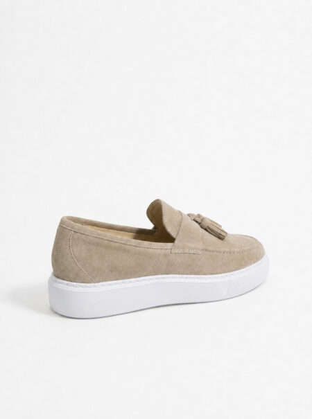 andrika dermatina suede loafers tassels puro gaios di costa