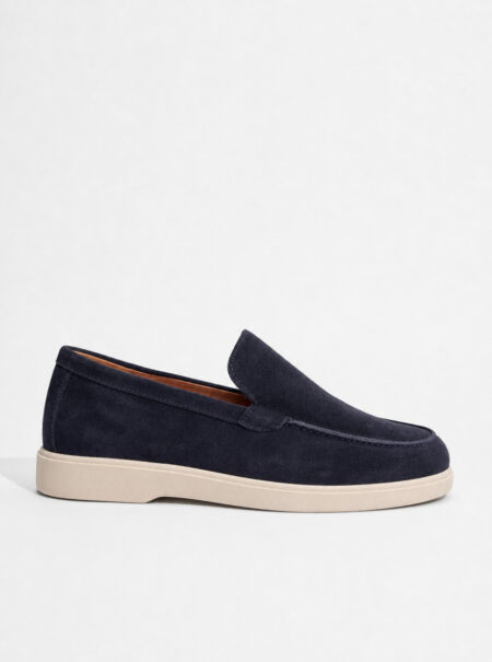 andrika dermatina suede low top loafers kimolos navy