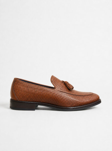 andrika dermatina loafers tassels taba patmos