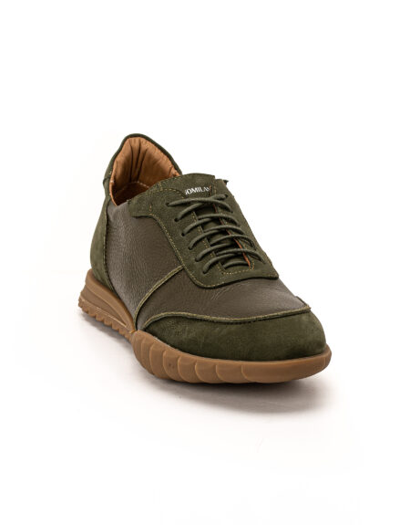 andrika dermatina khaki sneakers 2521 fenomilano