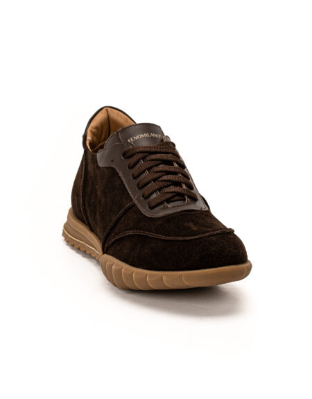 andrika suede brown sneakers 2521 fenomilano